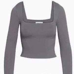 Babaton Contour Charcoal Long Sleeve Top